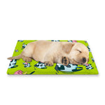 Cartoon Smiley Cow Pattern Print Pet Cooling Mat Cover