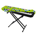 Cartoon Smiley Cow Pattern Print Piano Keyboard Cover