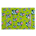 Cartoon Smiley Cow Pattern Print Placemat