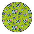 Cartoon Smiley Cow Pattern Print Round Floor Mat