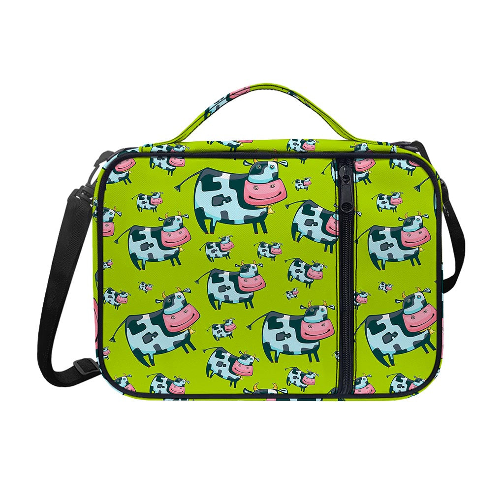Cartoon Smiley Cow Pattern Print Shoulder Strap Bible Bag