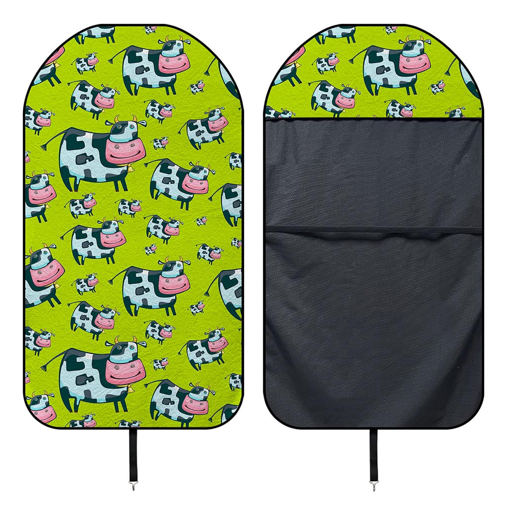 Cartoon Smiley Cow Pattern Print Waterproof Car Seat Cover