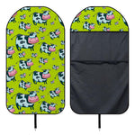 Cartoon Smiley Cow Pattern Print Waterproof Car Seat Cover