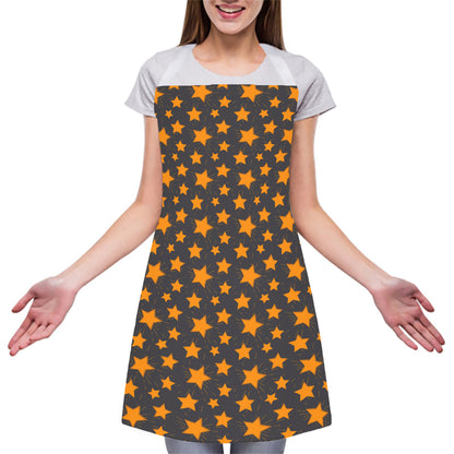 Cartoon Star Pattern Print Adjustable Apron