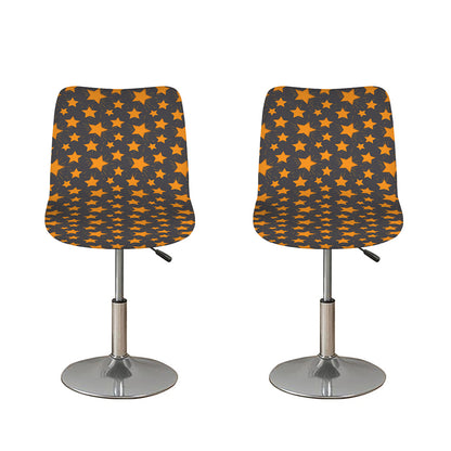 Cartoon Star Pattern Print Bar Stool Covers
