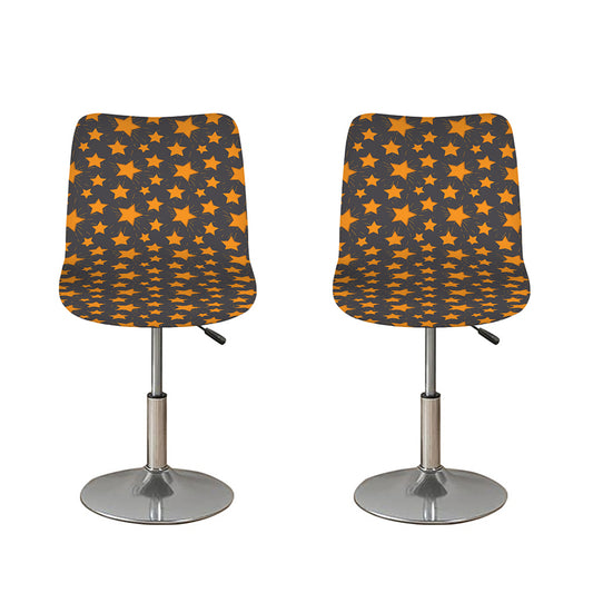 Cartoon Star Pattern Print Bar Stool Covers