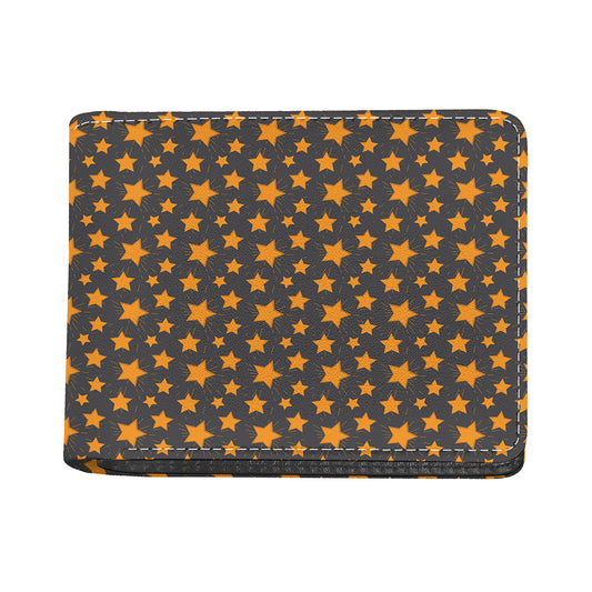 Cartoon Star Pattern Print Bifold Wallet