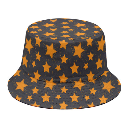 Cartoon Star Pattern Print Bucket Hat