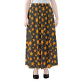 Cartoon Star Pattern Print Chiffon Maxi Skirt