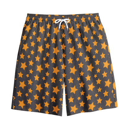 Cartoon Star Pattern Print Cotton Shorts