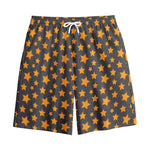 Cartoon Star Pattern Print Cotton Shorts
