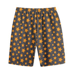 Cartoon Star Pattern Print Cotton Shorts