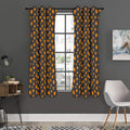 Cartoon Star Pattern Print Grommet Curtain Panels