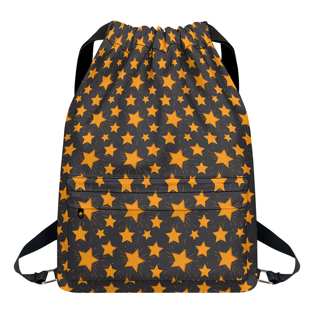 Cartoon Star Pattern Print Drawstring Backpack