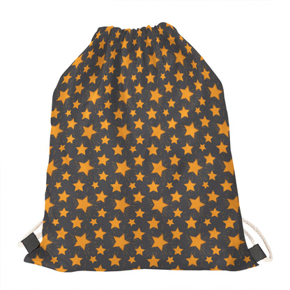 Cartoon Star Pattern Print Drawstring Bag