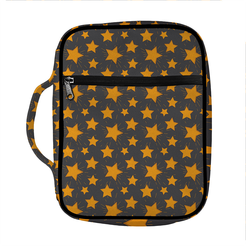 Cartoon Star Pattern Print Front Pocket Bible Bag
