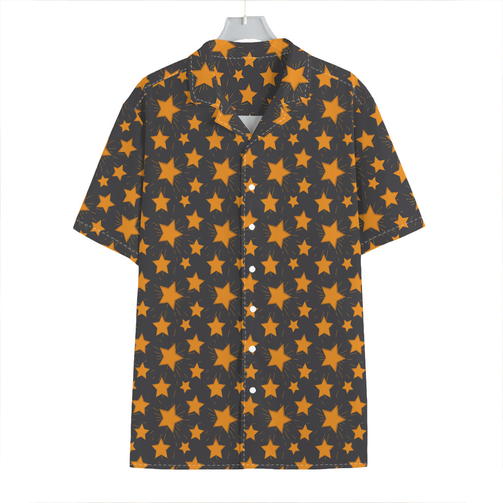 Cartoon Star Pattern Print Hawaiian Shirt