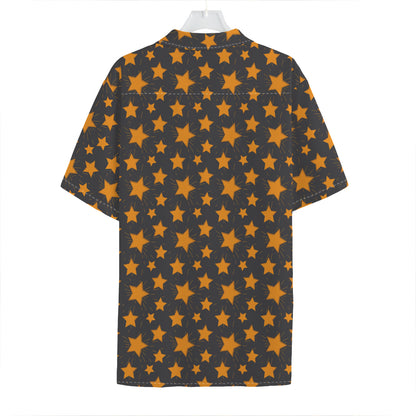 Cartoon Star Pattern Print Hawaiian Shirt
