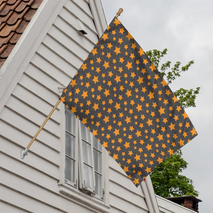 Cartoon Star Pattern Print House Flag