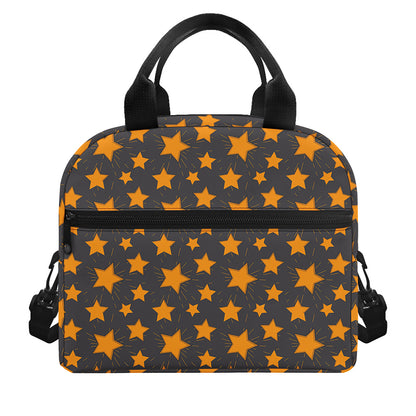 Cartoon Star Pattern Print Insulated Lunch Bag