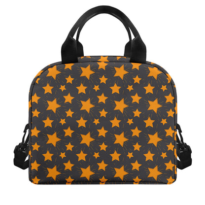 Cartoon Star Pattern Print Insulated Lunch Bag