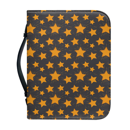 Cartoon Star Pattern Print Leather Bible Cover