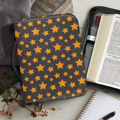Cartoon Star Pattern Print Leather Bible Cover