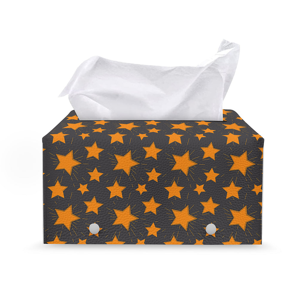 Cartoon Star Pattern Print Leather Tissue Box Cover