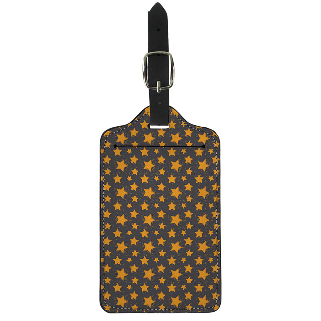 Cartoon Star Pattern Print Luggage Tag