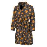 Cartoon Star Pattern Print Men's Bathrobe
