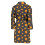 Cartoon Star Pattern Print Men's Bathrobe