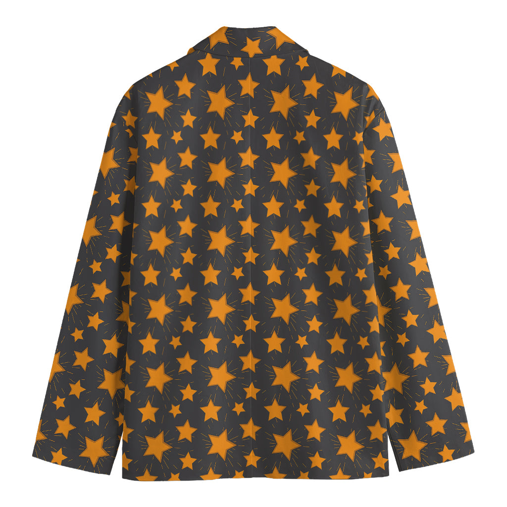 Cartoon Star Pattern Print Men's Blazer