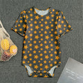 Cartoon Star Pattern Print Men's Bodysuit