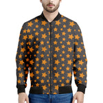 Cartoon Star Pattern Print Men's Bomber Jacket