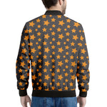Cartoon Star Pattern Print Men's Bomber Jacket