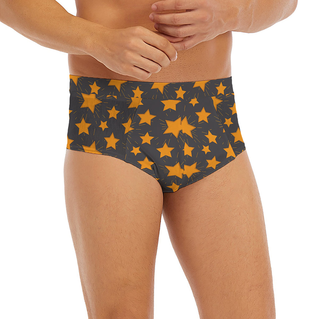 Cartoon Star Pattern Print Men's Briefs