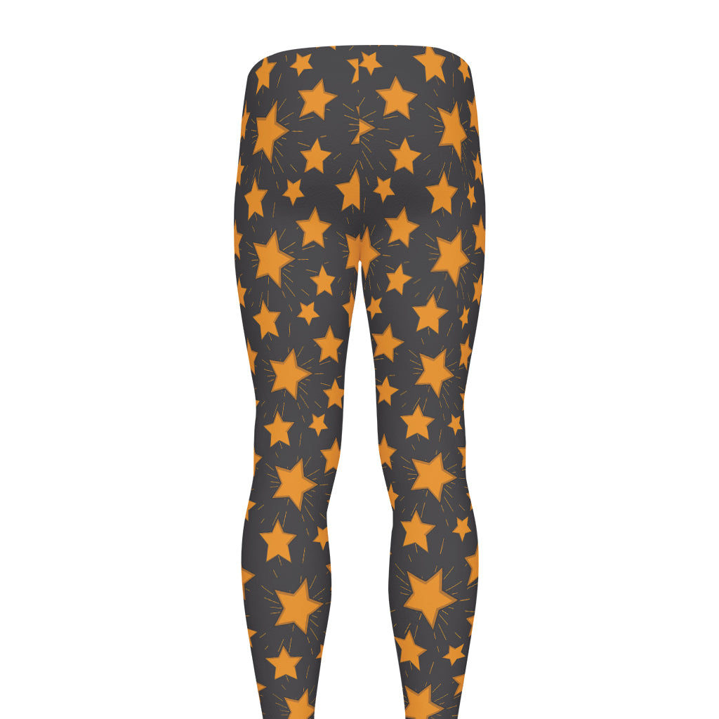 Cartoon Star Pattern Print Men's leggings