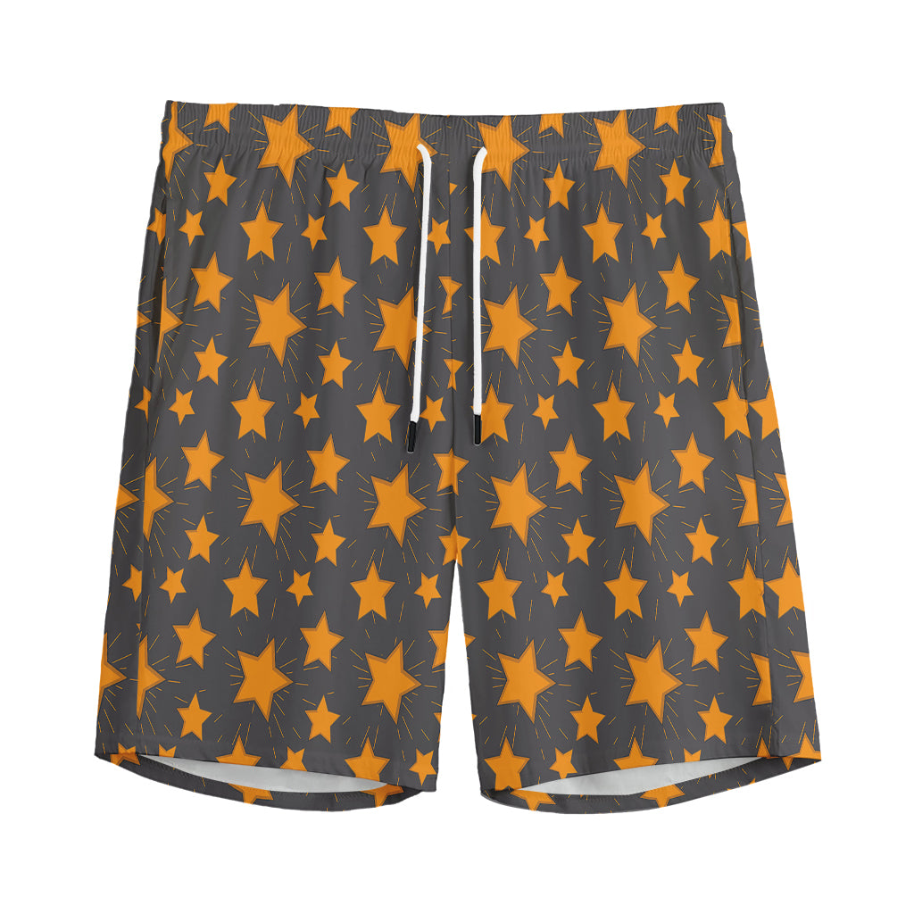 Cartoon Star Pattern Print Men's Sports Shorts
