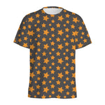 Cartoon Star Pattern Print Men's Sports T-Shirt