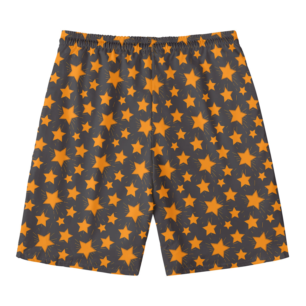 Cartoon Star Pattern Print Men's Swim Trunks