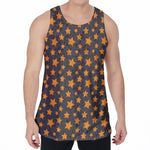 Cartoon Star Pattern Print Men's Velvet Tank Top