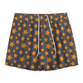 Cartoon Star Pattern Print Mesh Shorts