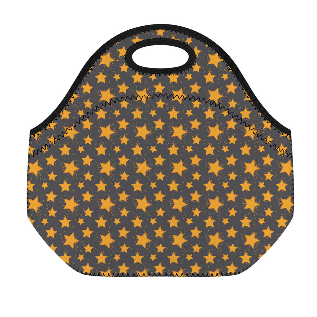 Cartoon Star Pattern Print Neoprene Lunch Bag