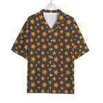 Cartoon Star Pattern Print Rayon Hawaiian Shirt