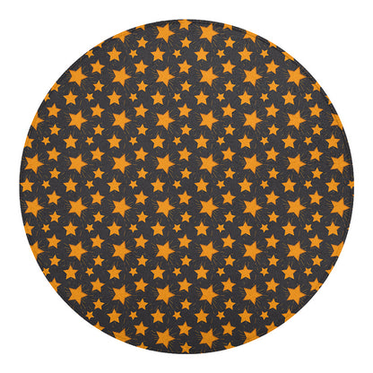 Cartoon Star Pattern Print Round Blanket