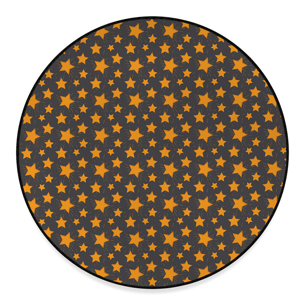 Cartoon Star Pattern Print Round Floor Mat