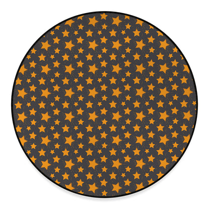 Cartoon Star Pattern Print Round Floor Mat