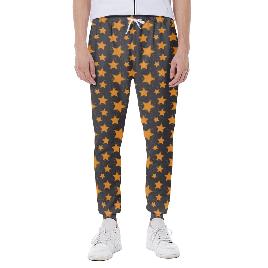 Cartoon Star Pattern Print Scuba Joggers