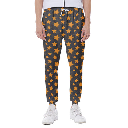 Cartoon Star Pattern Print Scuba Joggers