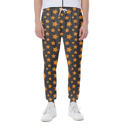 Cartoon Star Pattern Print Scuba Joggers